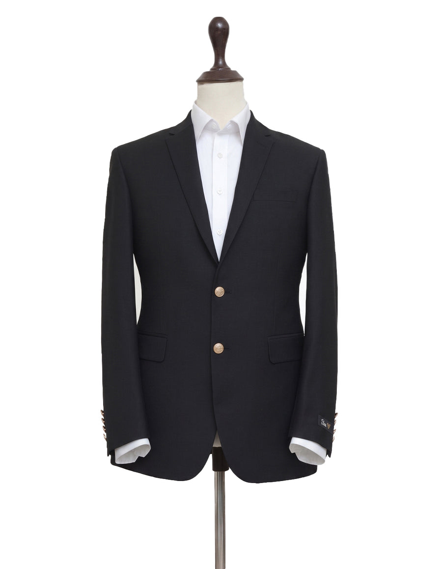 Classic Black Tropical Blazer
