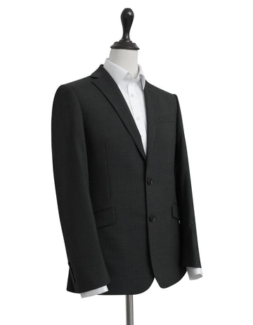 Dark Grey Polywool Two Piece Suit