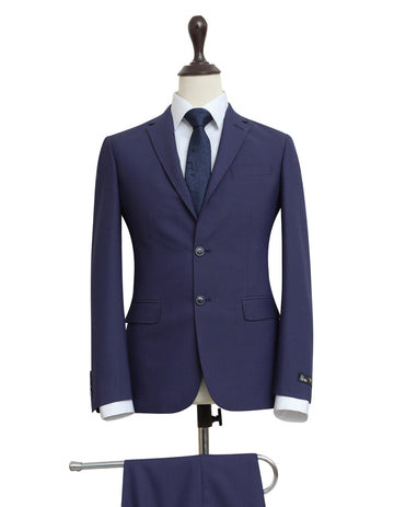 Indigo Self Textured Two Piece Suit