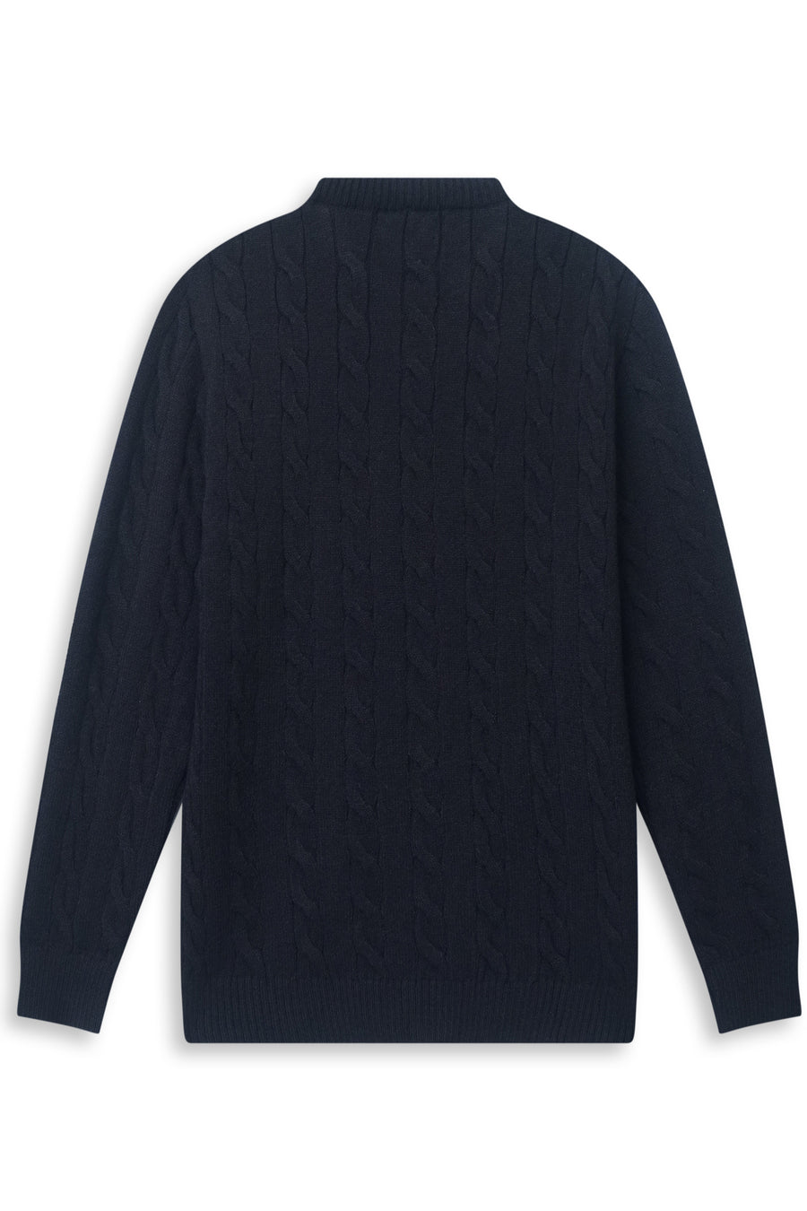 Classic Black Cable Knit Sweater