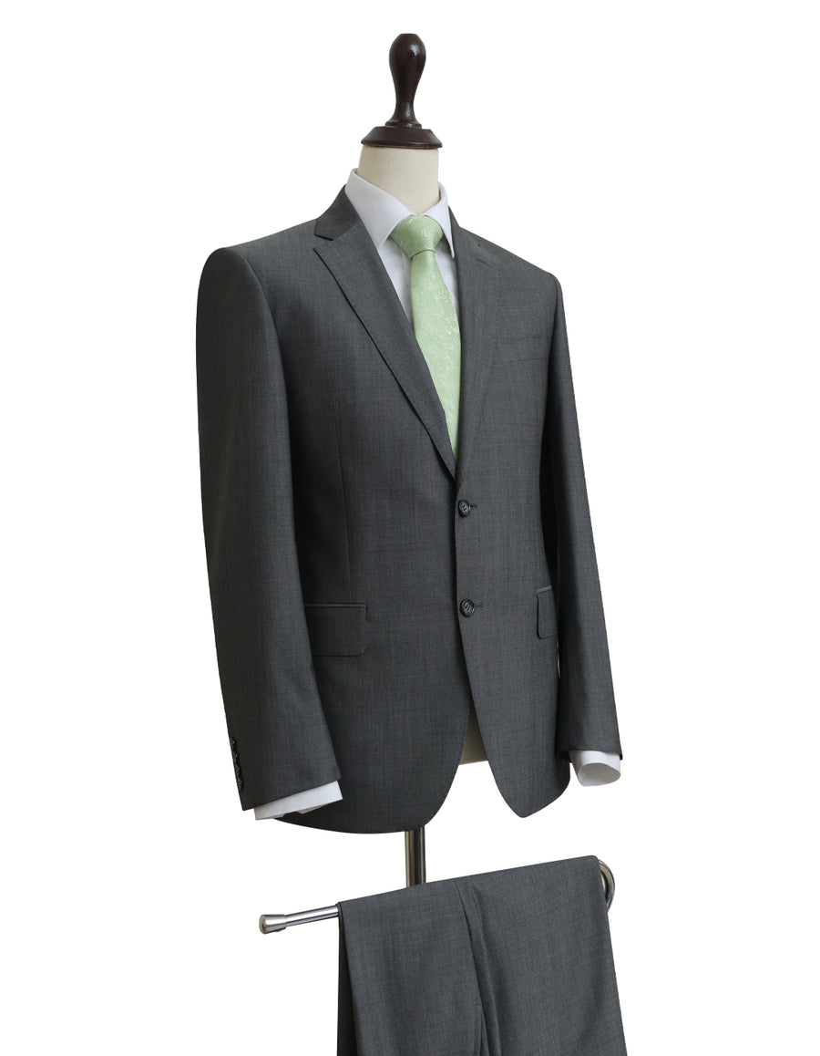 Pure Wool Grey Two Piece Suit