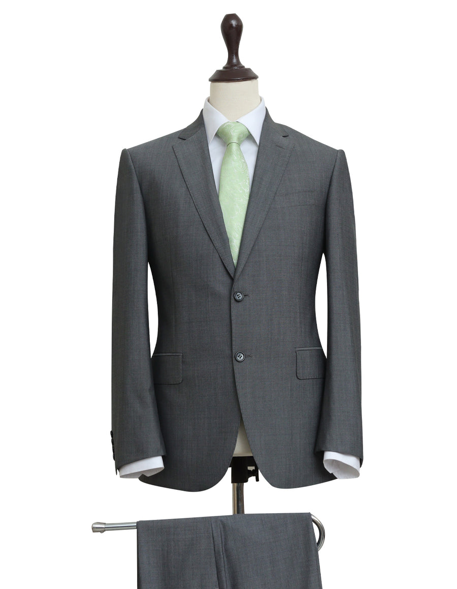 Pure Wool Grey Two Piece Suit