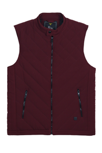 Sleeveless Jacket - Maroon