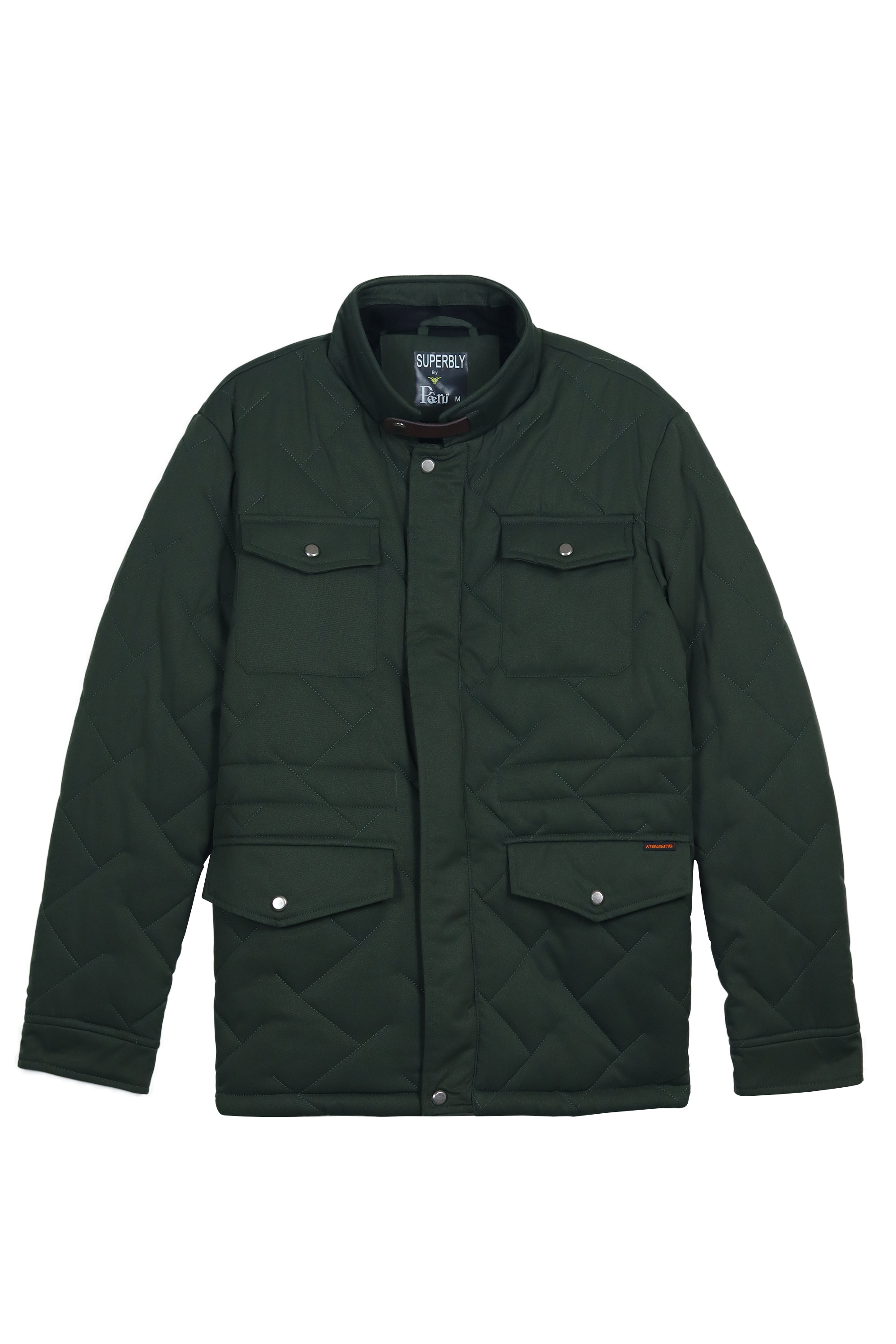 Green Quilted Puffer Jacket – PEERU