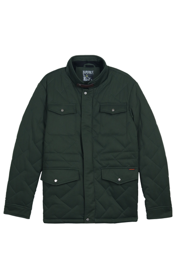 Green Quilted Puffer Jacket