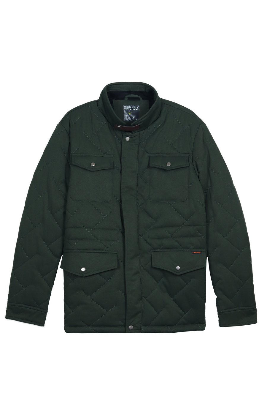 Green Quilted Puffer Jacket
