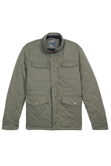 Light Brown Quilted Puffer Jacket