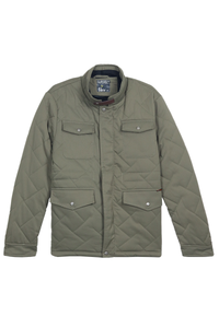 Light Brown Quilted Puffer Jacket
