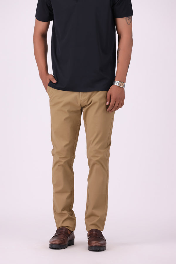 Brown Smart Fit Chino Trouser