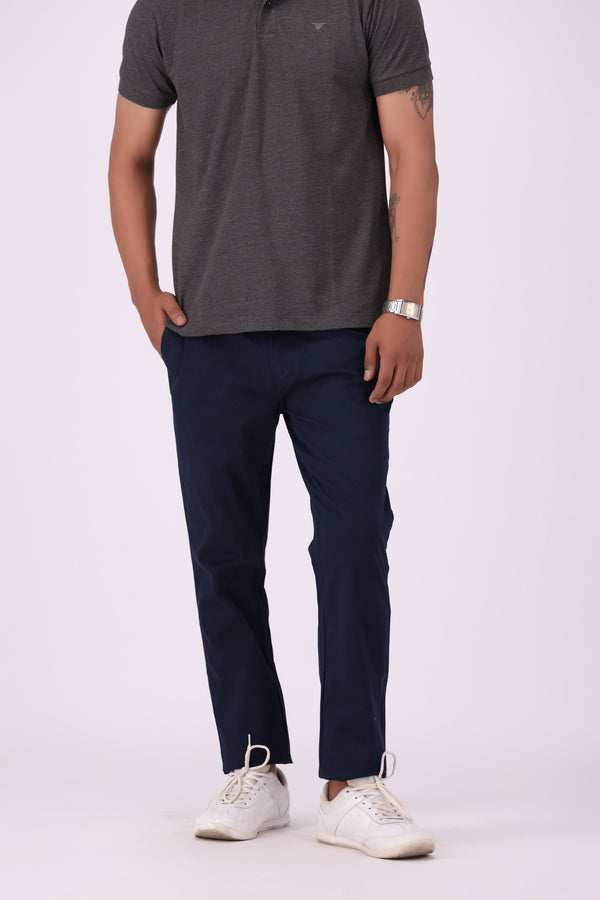 Navy Smart Fit Chino Trouser