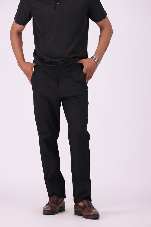 Black Smart Fit Chino Trouser