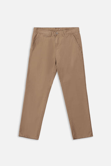 Brown Cotton Chino