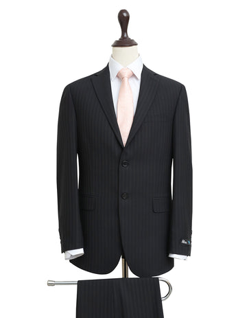 Pure Wool Black Stripe Suit