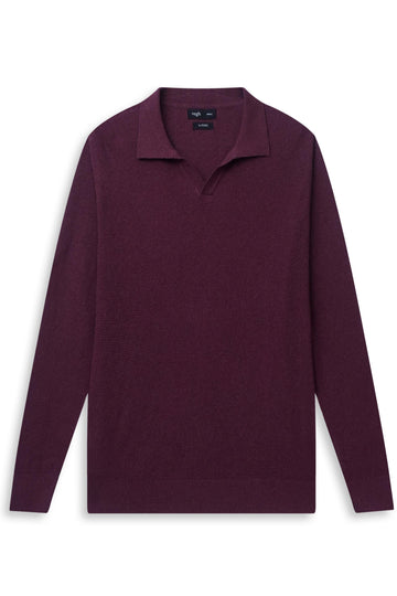 Maroon Waffle Knit Sweater