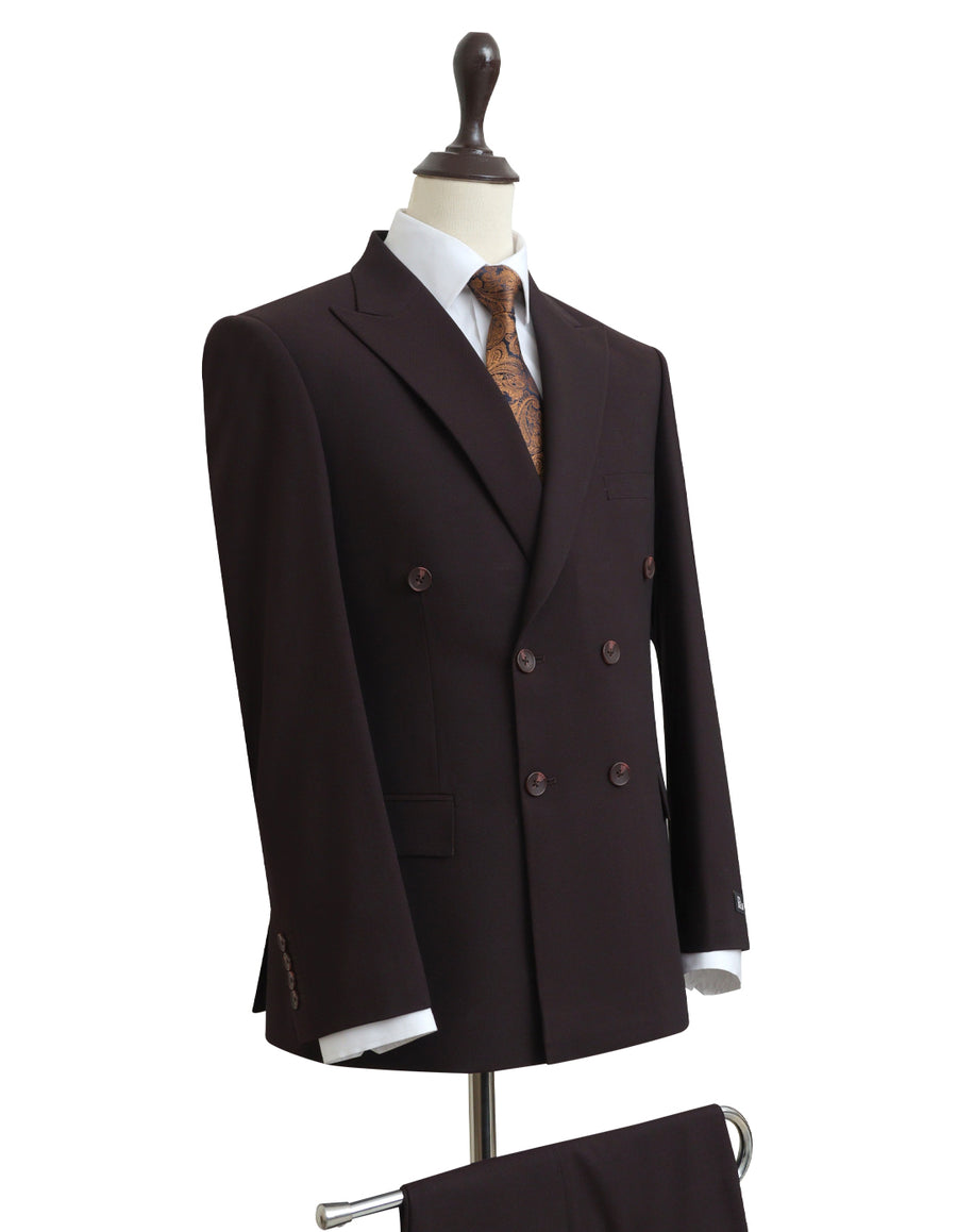 Burgundy Double Breast Suit