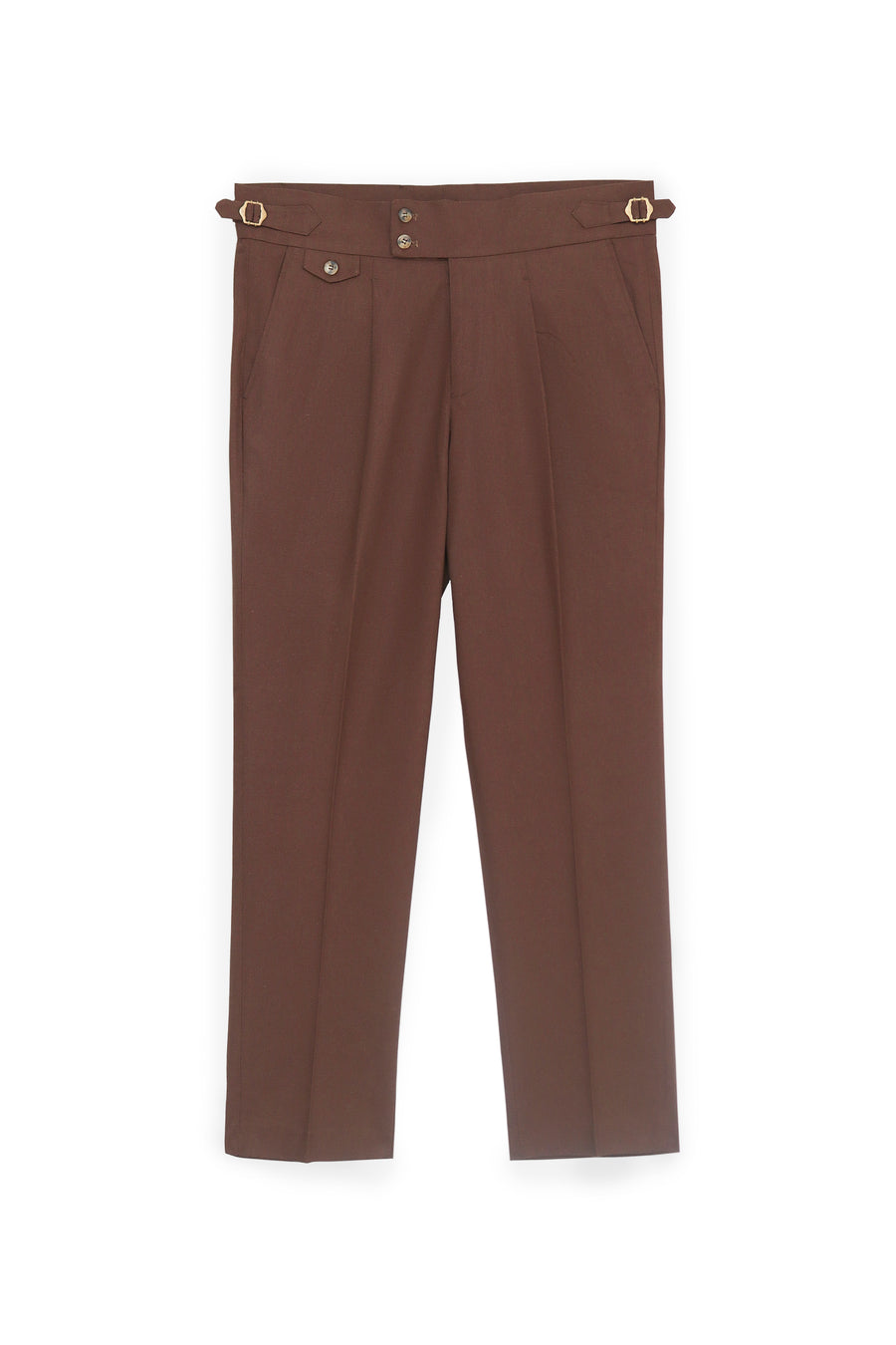 Linen Gurkha Trouser - Coffee