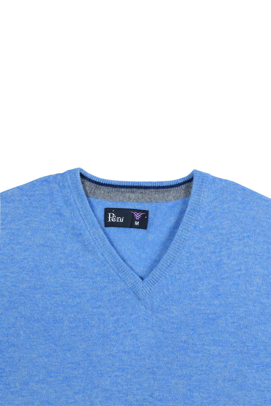 100% Lambswool Sleeveless Sweater - Sky Blue