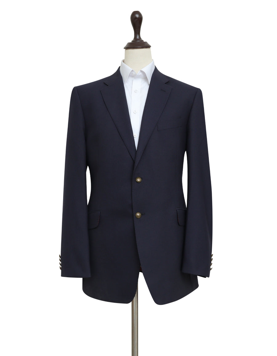 Classic Navy Wool Blazer