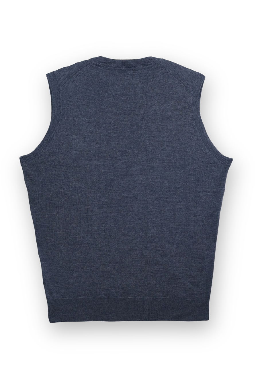Merino Wool Sleeveless Sweater - Grey