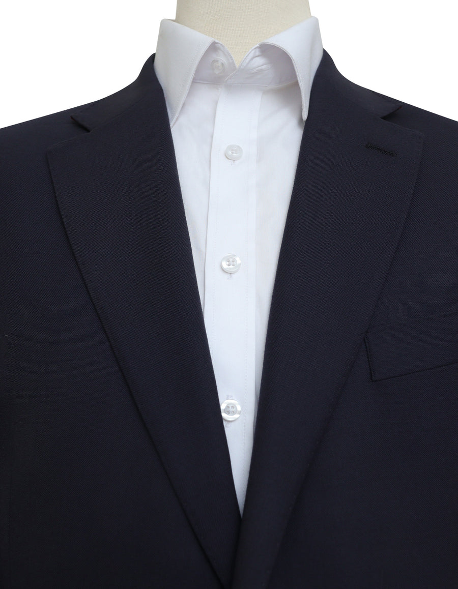 Classic Navy Wool Blazer