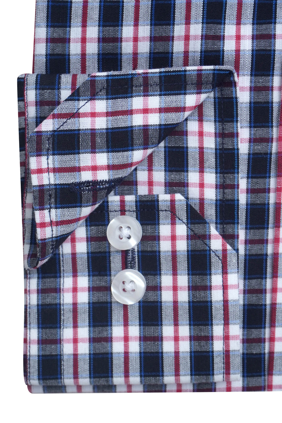 Blue & Red Check Formal Shirt