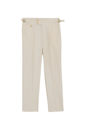 Linen Gurkha Trouser - Beige