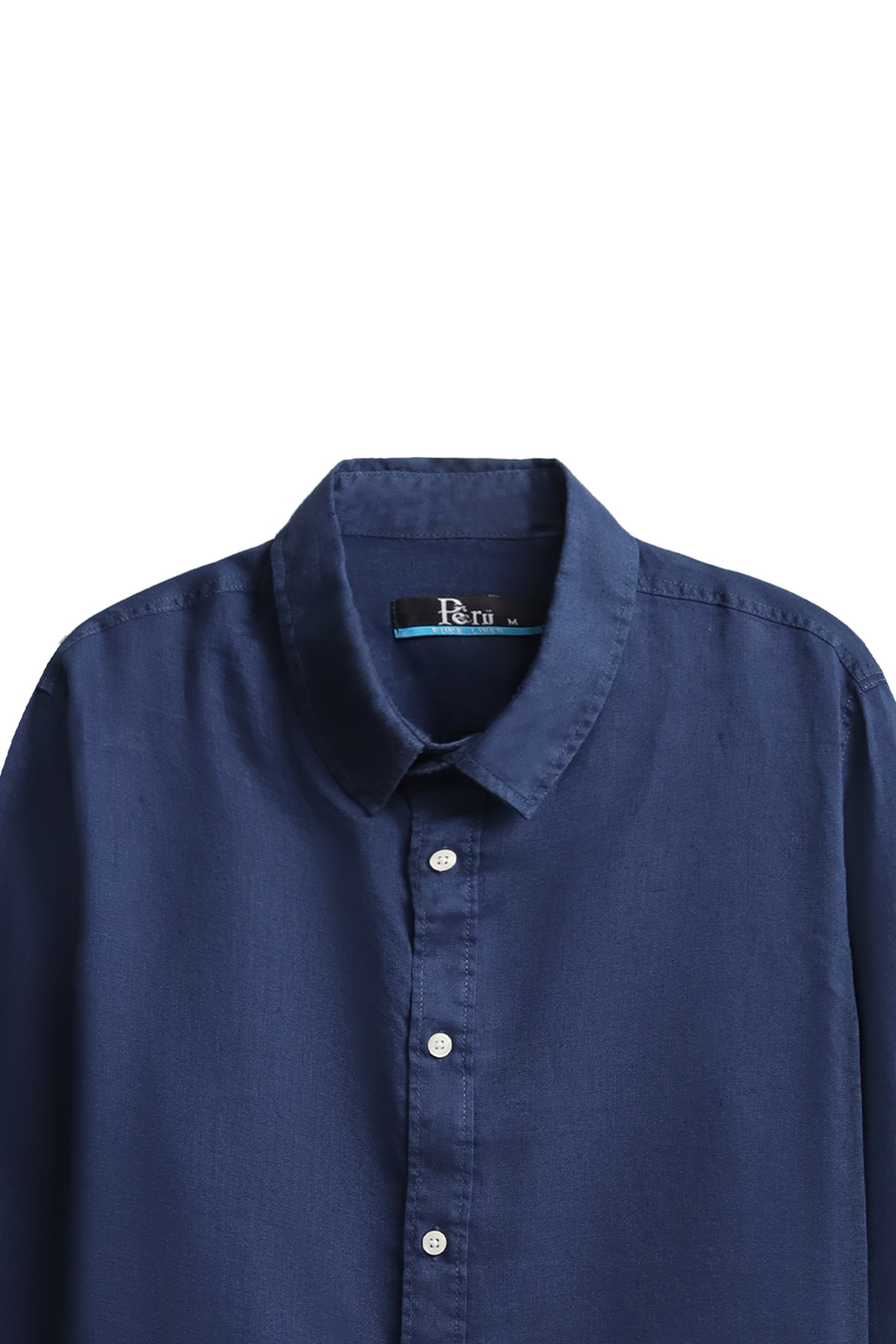 Classic Navy Full Sleeve Linen Shirt