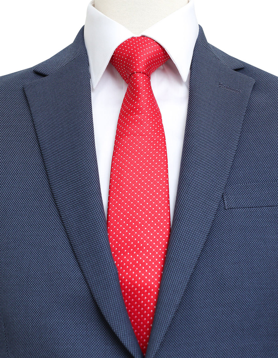 Steel Blue Textured Two Piece Suit