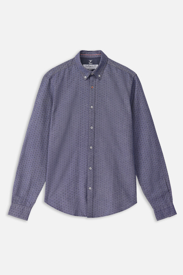 Navy Blue Slim Fit Shirt