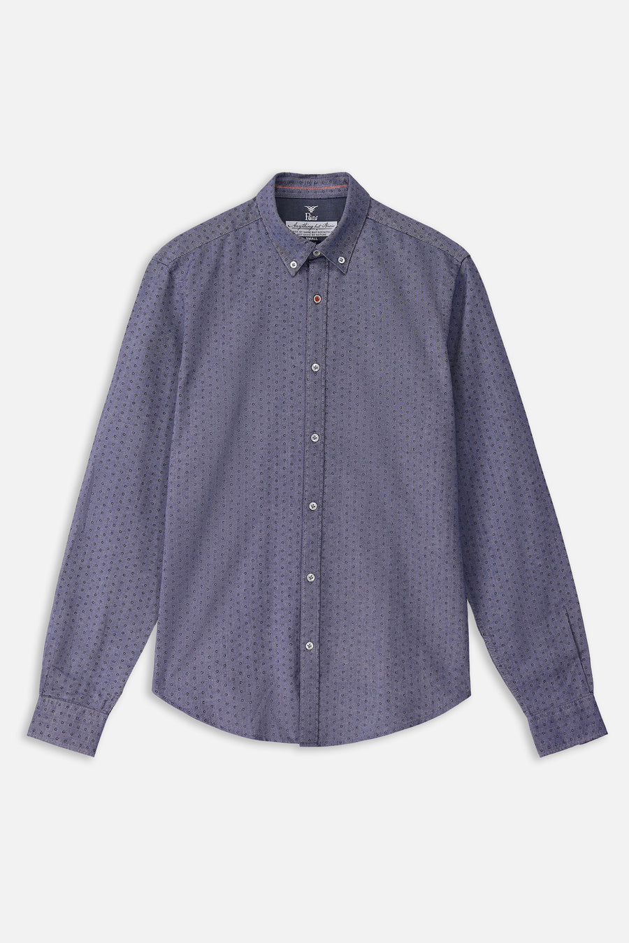 Indigo Print Casual Shirt