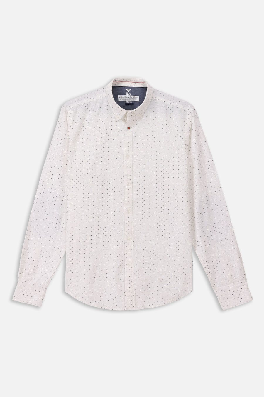 White Print Button Down Shirt
