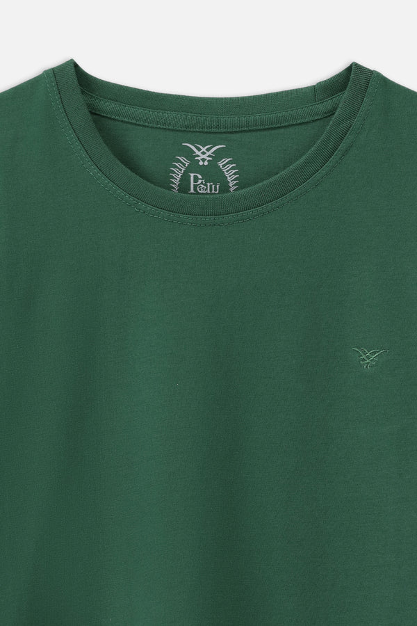 Essential Forest Green Soft Cotton Tee