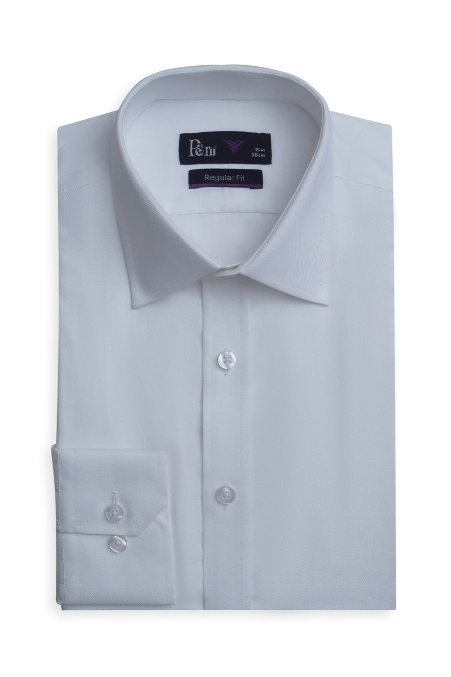 White Twill Weave Formal Shirt