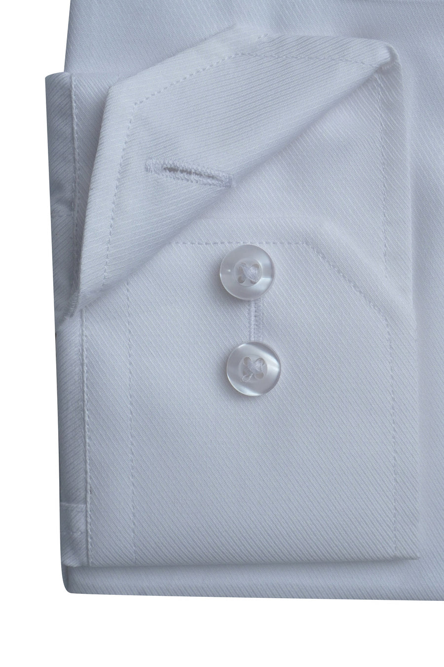 White Twill Weave Formal Shirt