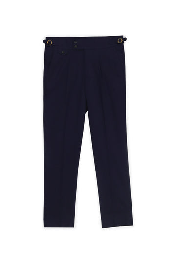 Linen Gurkha Trouser - Navy