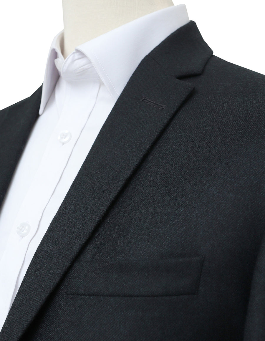 Classic Charcoal Wool Blazer