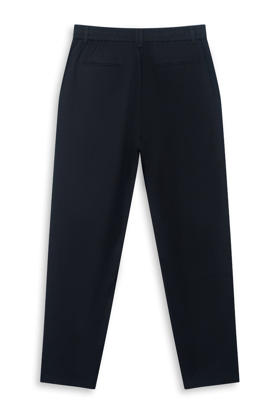 Midnight Black Pleated Trousers