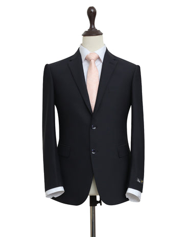 Classic Black Wool Suit