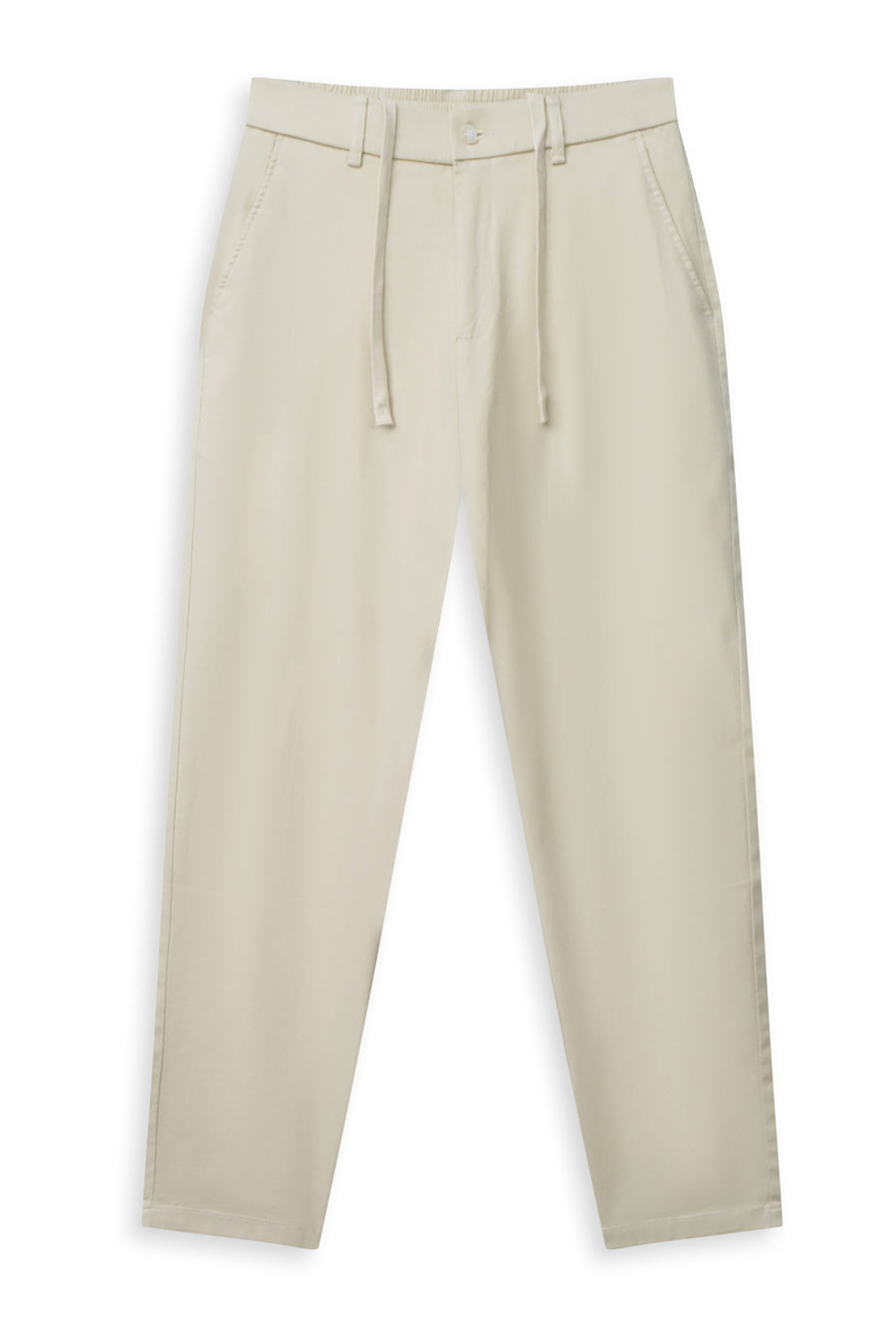 Sand Beige Pleated Trousers