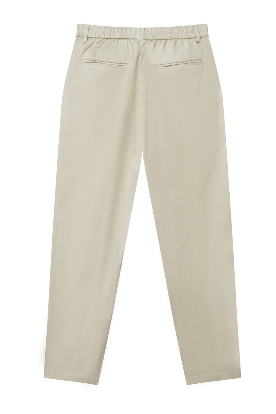 Sand Beige Pleated Trousers