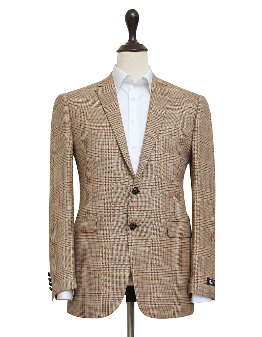 Khaki Tweed Wool Blazer