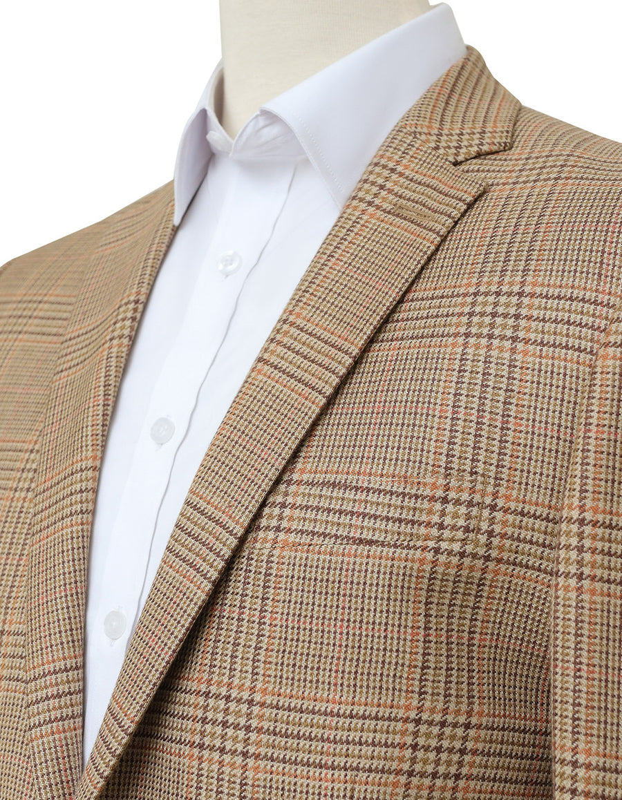 Khaki Tweed Wool Blazer