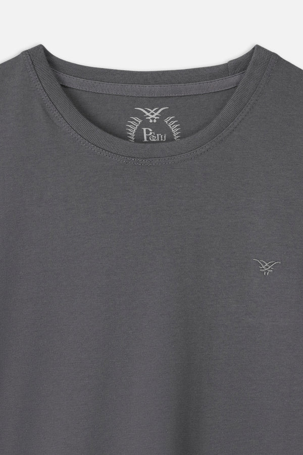 Essential Charcoal Soft Cotton Tee