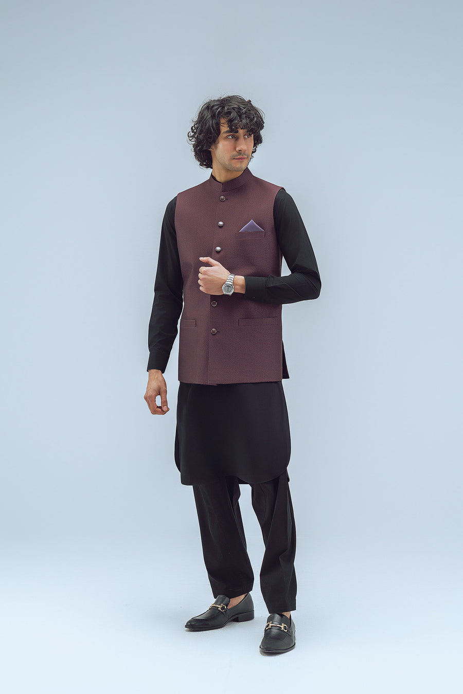 Classic Maroon Waistcoat