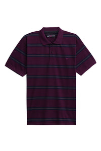 Purple Stripe Cotton Polo
