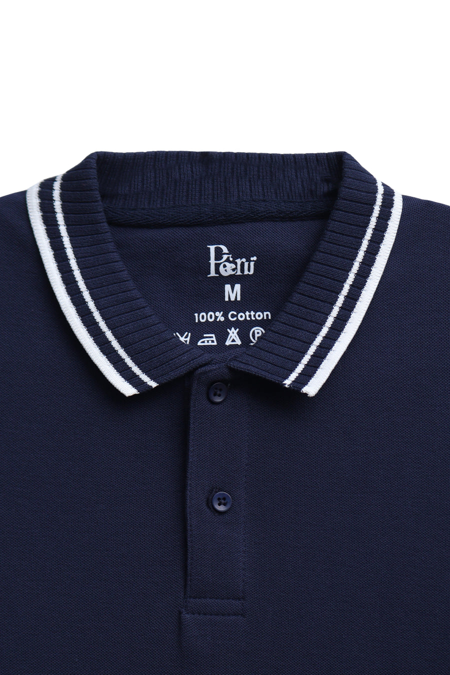 Classic Navy Contrast Collar Polo
