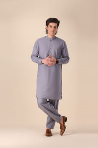 Classic Grey Regular Fit Shalwar Kameez