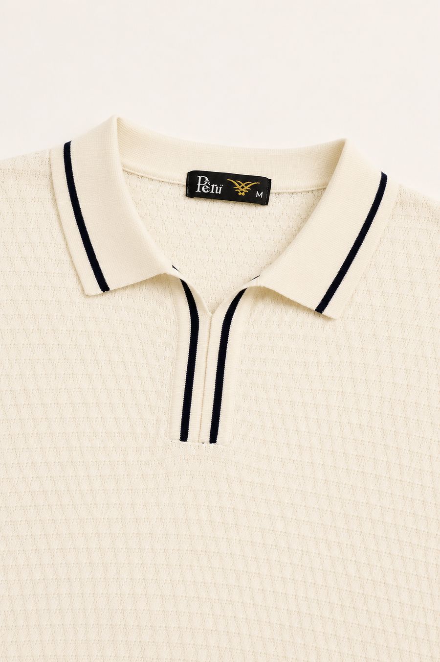 Sand Old Money Knitted Polo