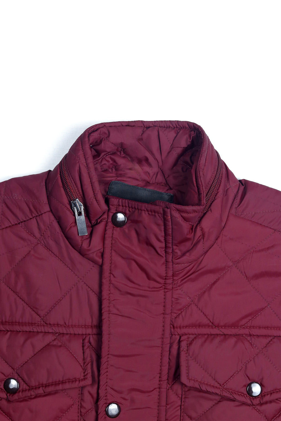 Burgundy Smart Fit Sleeveless Jacket