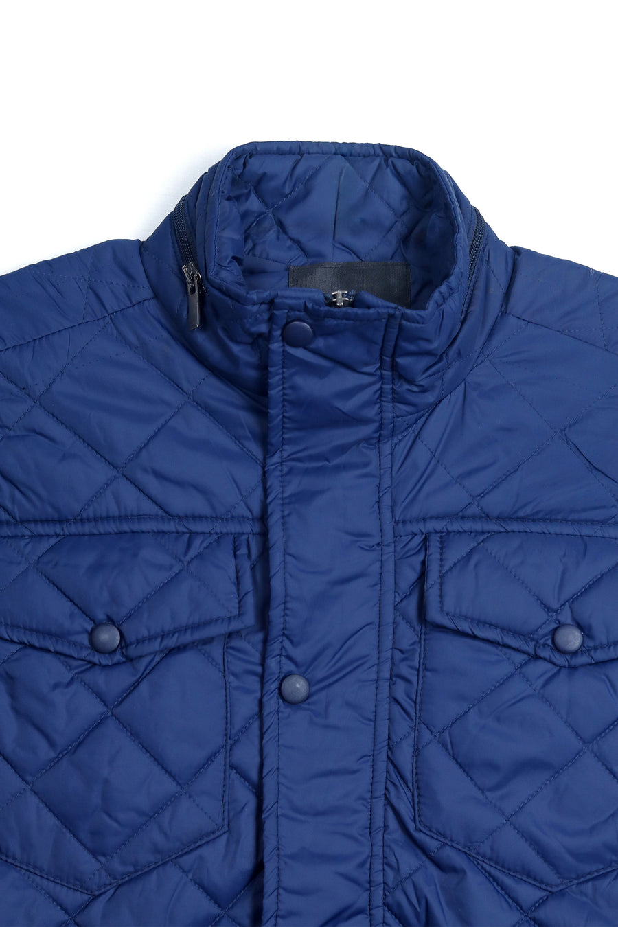 Navy Smart Fit Sleeveless Jacket